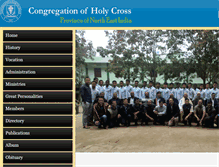 Tablet Screenshot of holycrossnortheastindia.org